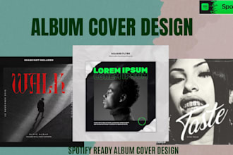 design eyecatching music album cover art, single cover, ep and mixtape