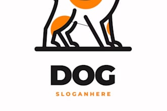 design animal pet dog and cat logo