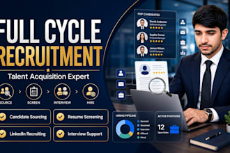 provide full cycle recruitment and talent acquisition services