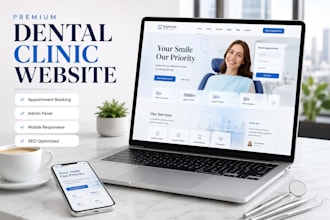 build a modern dental clinic website with appointment booking