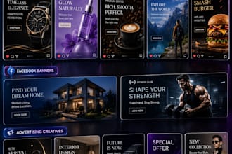 design social media posts, instagram and facebook banners
