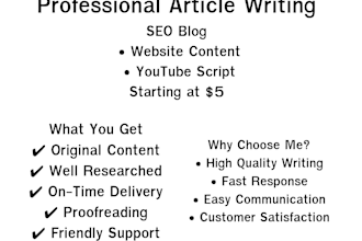 write an article for you