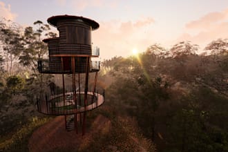do photorealistic 3d architectural rendering in lumion