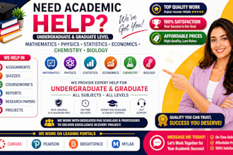 mathematics chemistry physics statistic economic pearson canvas mylab coursework