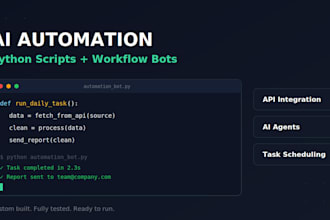 build ai powered python automation scripts and workflow bots