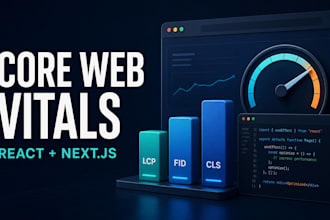 improve react and nextjs core web vitals and page speed