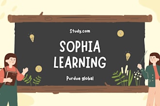 faciitate sophia learning, straighterline, purdue global ,study com
