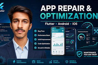 fix flutter app bugs, crashes, and firebase errors