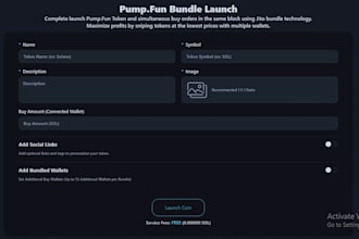 create solana pump fun bot, jito volume bot, non jito bundler