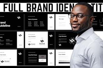 design stylish brand identity guideline manual, brand style guide healthcare kit