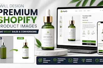 design premium shopify product listing images