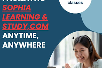 help with  sophia, aleks, wgu, touchstones, any online course or test