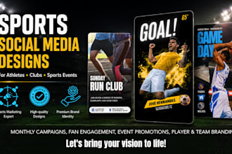 create social media content for sports organizations