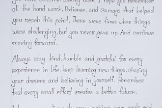 handwrite your personalized letters and notes