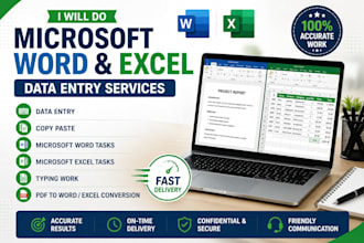 do microsoft word,excel, internet data enty proffessional