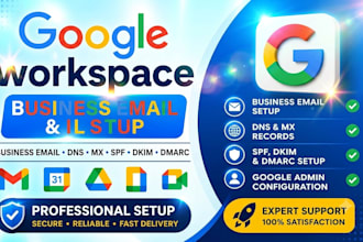 setup business email google workspace dkim dmarc spf dns mx records zoho forms
