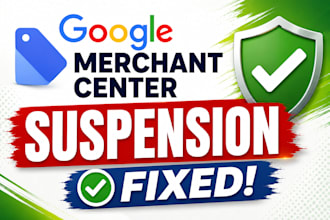 fix google merchant center suspension misrepresentation, my business profile gbp