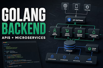 build a scalable golang backend rest API or microservice