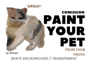 paint your pet into a digital potrait from photo