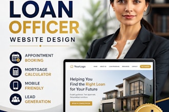 loan officer website, mortgage website, lending website, loan website