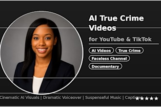 create cinematic ai true crime videos vertical videos for youtube tiktok channel
