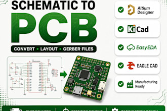 design professional pcb layout and electronic schematics