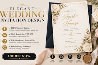 design elegant wedding invitation card