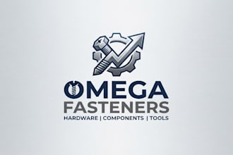 design a professional screw and hardware logo