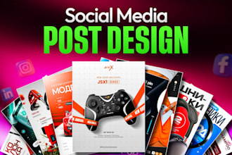 do social media post design, facebook ads design, instagram post carousel design