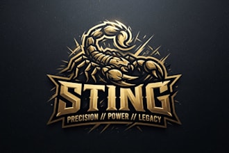 design a bold sting inspired logo for your brand