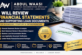 review loan application documents for accuracy and completeness