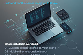 develop a professional website for your small business