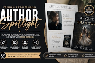 create a professional author spotlight for your book and author brand