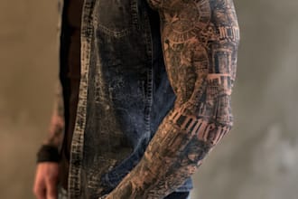 create a beautiful tattoo sleeve art