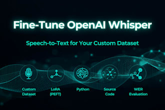 fine tune openai whisper on your custom dataset