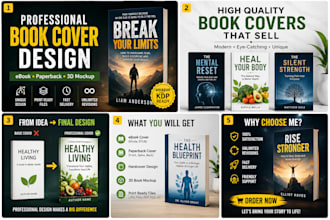 design professional book cover ebook cover  for amazon PDF