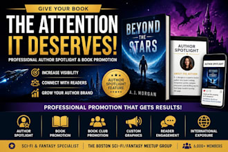 create an author spotlight for your sci fi, fantasy, and amazon KDP book