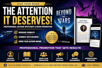 create an author spotlight for your sci fi, fantasy, and amazon KDP book