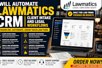 automate lawmatics CRM client intake and legal workflows