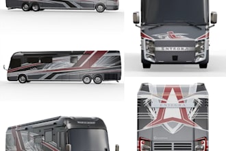 create professional custom 3d vehicle wrap design