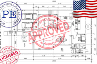 design USA hvac mep and plumbing plans stamped for building permit approval