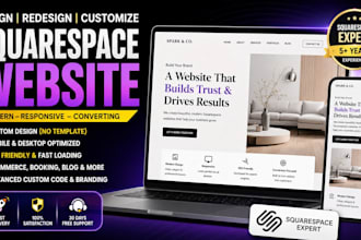 build squarespace website design or website development squarespace