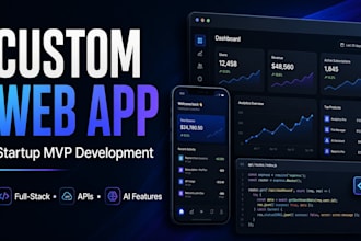 build a custom web app or startup mvp