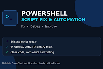 fix debug and improve your powershell scripts