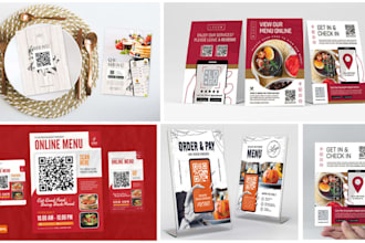 design magazine layouts newspaper adverts business flyers print ads with qr code