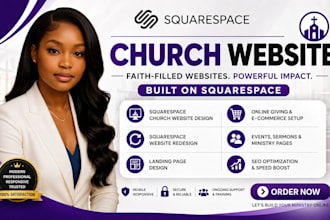 design and redesign your church website on squarespace