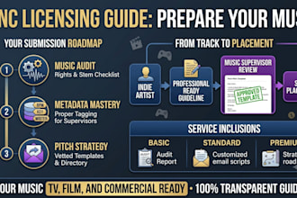 organize your music metadata and build a sync licensing submission guide