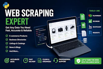 scrape any website using python