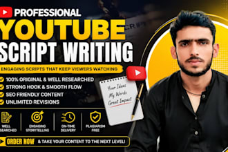 write engaging youtube scripts for viral videos