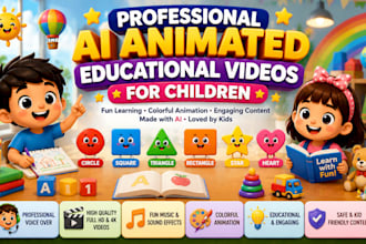 professional ai animated educational videos for children